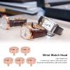 Watch Stem Extender, 5 X Rose Gold Steel Watch Crown Parts Replacement Watch Replacement Parts Easy Install for Home Use, Watch Shop(6mm Long Hole) view 2