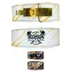 Arsa Fitness Weightlifting Adjustable Lever Belt for Men & Women Real Cow Hide Leather for Powerlifting Back Support Workout Deadlifts Squats 10MM Thickness 4" Width (MEDIUM, ARABIAN DAY) view 1