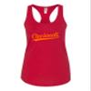 Go All Out Large Red Womens City of Cincinnati Ohio Pride Fashion Script Racerback Tank Top T-Shirt view 2