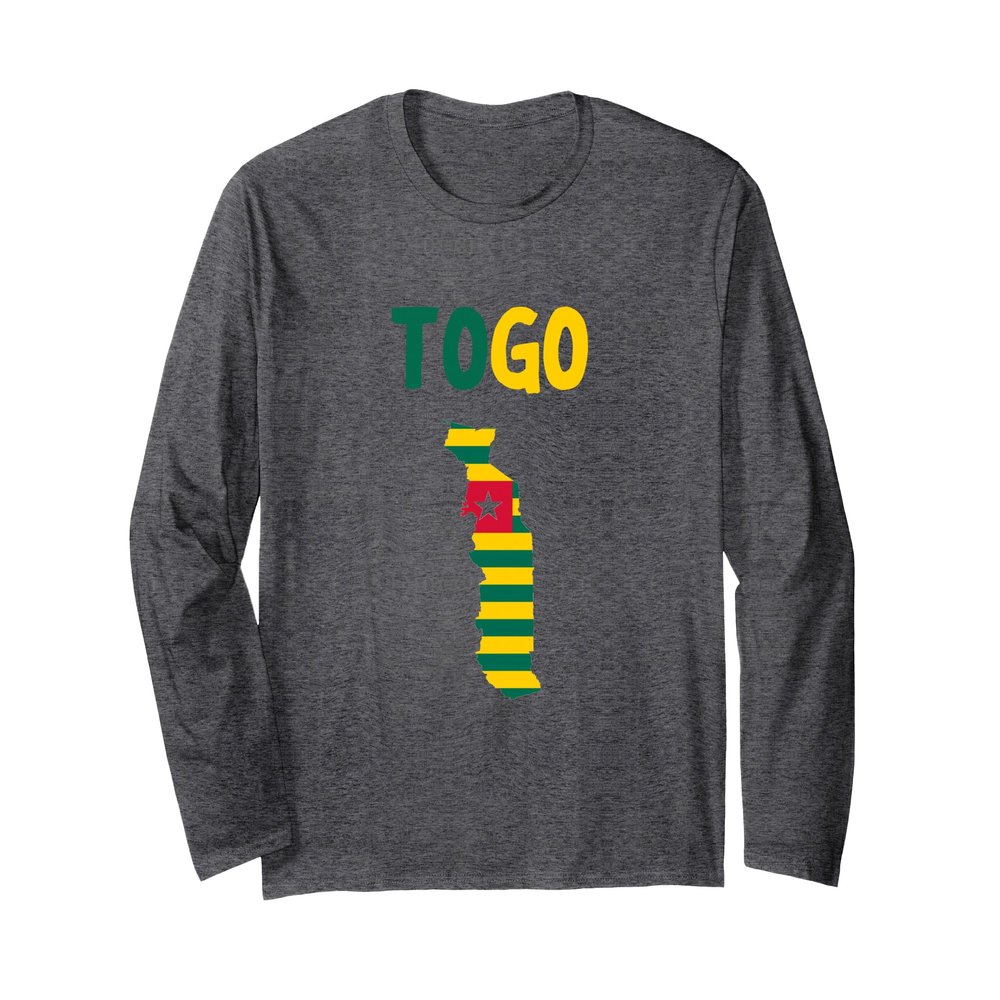 TOGO FLAG AND MAP Long Sleeve T-Shirt
