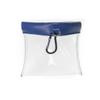 EGG PRO Golf Tees Pouch Bag with Hanger, Clear Transparent Wide Squeeze Top Bag Tee Holder, Store Golf Essentials and Valuables - Navy Color view 2