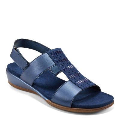 Easy Spirit Hazel Women's Sandal, 9.5 E US, Dark Blue
