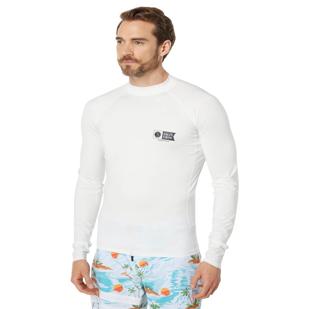 Salty Crew Shelter Long Sleeve Rashguard White XL
