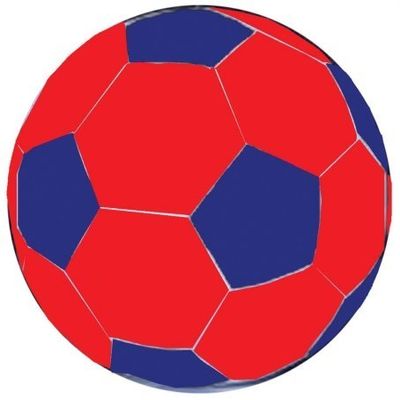Mega Ball Soccer Ball Cover- Blue-red 40 Inch - C440 SB Multicoloured