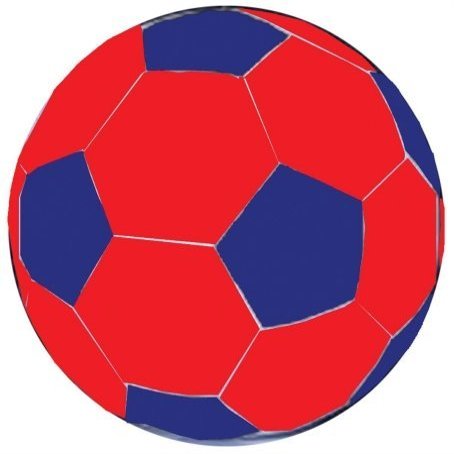 Mega Ball Soccer Ball Cover- Blue-red 40 Inch - C440 SB Multicoloured