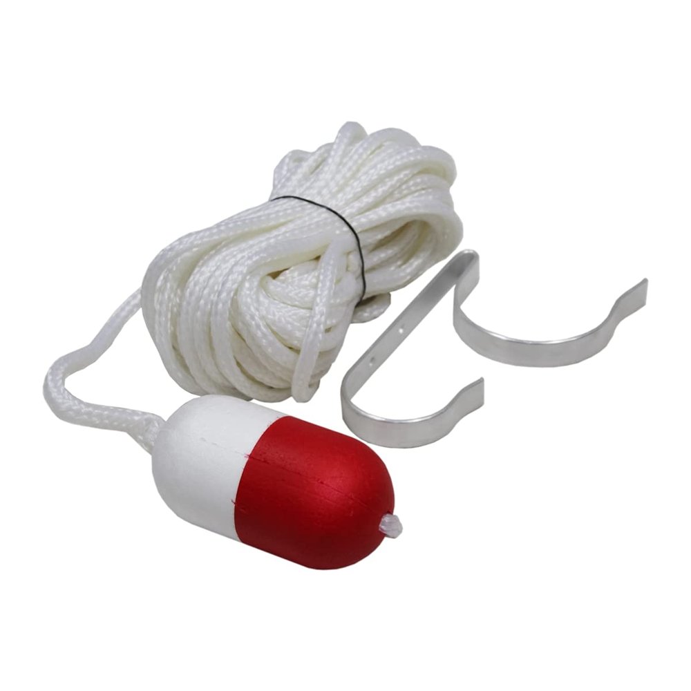 75 ft. Throw Rope with Float & Ring Buoy Holder