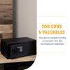 SnapSafe Gun Keypad Safe, XL  Keypad Handgun Safe for Your Pistol and Valuables  Electronic Keypad Entry with Backup Key  Black, Measures 20.5 x 14.8 x 8 Inches  Item 75435 view 4