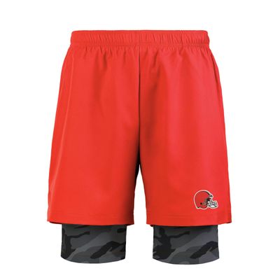 FOCO Cleveland Browns NFL Mens Team Color Camo Liner Shorts