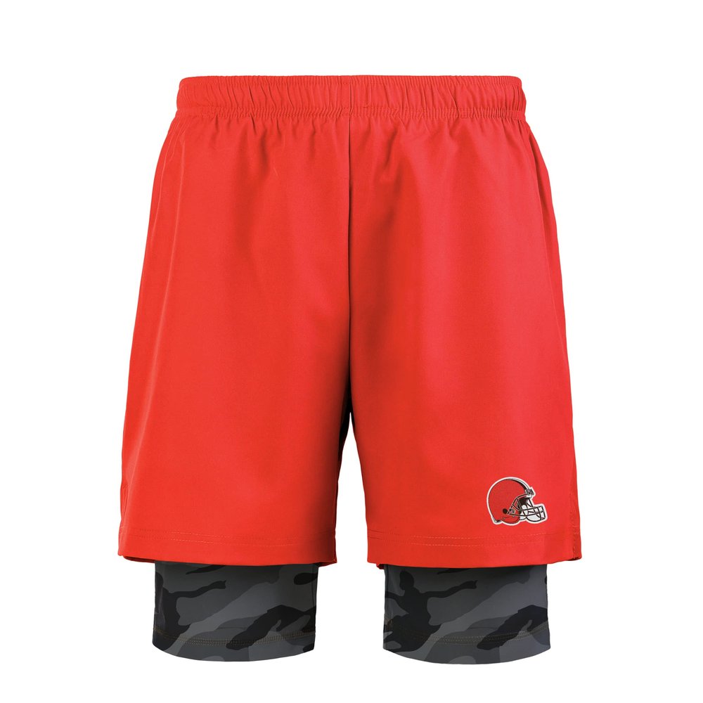 FOCO Cleveland Browns NFL Mens Team Color Camo Liner Shorts