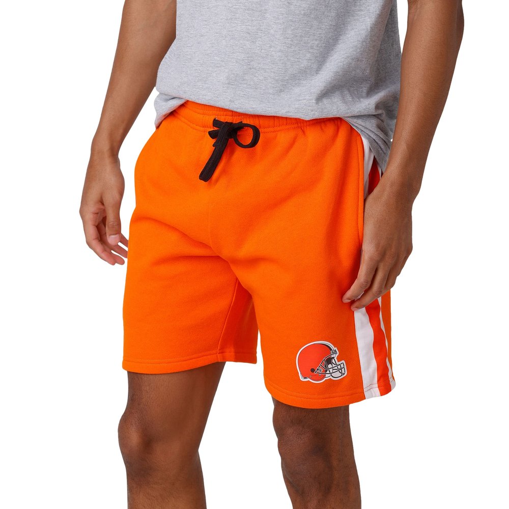 FOCO Cleveland Browns NFL Mens Side Stripe Fleece Shorts