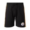 FOCO Pittsburgh Steelers NFL Mens Side Stripe Fleece Shorts view 4