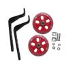 AlveyTech Training Wheels with Brackets & Hardware for Scooters and Bicycles (Red)(Set of 2) - Fits 12", 14", or 16" Rear Wheels, Bike Support Wheel, Scooter Training Kit, Bicycle Learning Assembly view 1