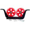 AlveyTech Training Wheels with Brackets & Hardware for Scooters and Bicycles (Red)(Set of 2) - Fits 12", 14", or 16" Rear Wheels, Bike Support Wheel, Scooter Training Kit, Bicycle Learning Assembly view 3