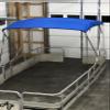 Cypress Rowe Outfitters Replacement Bimini Top Canvas with Boot, Royal Blue 8' Long x 8' Wide, 16oz, 4 Bow, fits 91-96" Wide view 3