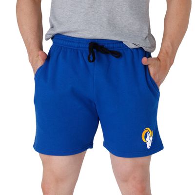 FOCO Los Angeles Rams NFL Mens Solid Fleece Shorts