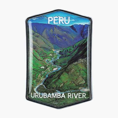 Collectible Novelty Pin for Backpack, Scarf - Made From Jeweler Class Metal - Spartan and the Green Egg Explorer Pin Series: Urubamba River, Peru (619)