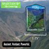 Collectible Novelty Pin for Backpack, Scarf - Made From Jeweler Class Metal - Spartan and the Green Egg Explorer Pin Series: Urubamba River, Peru (619) view 4