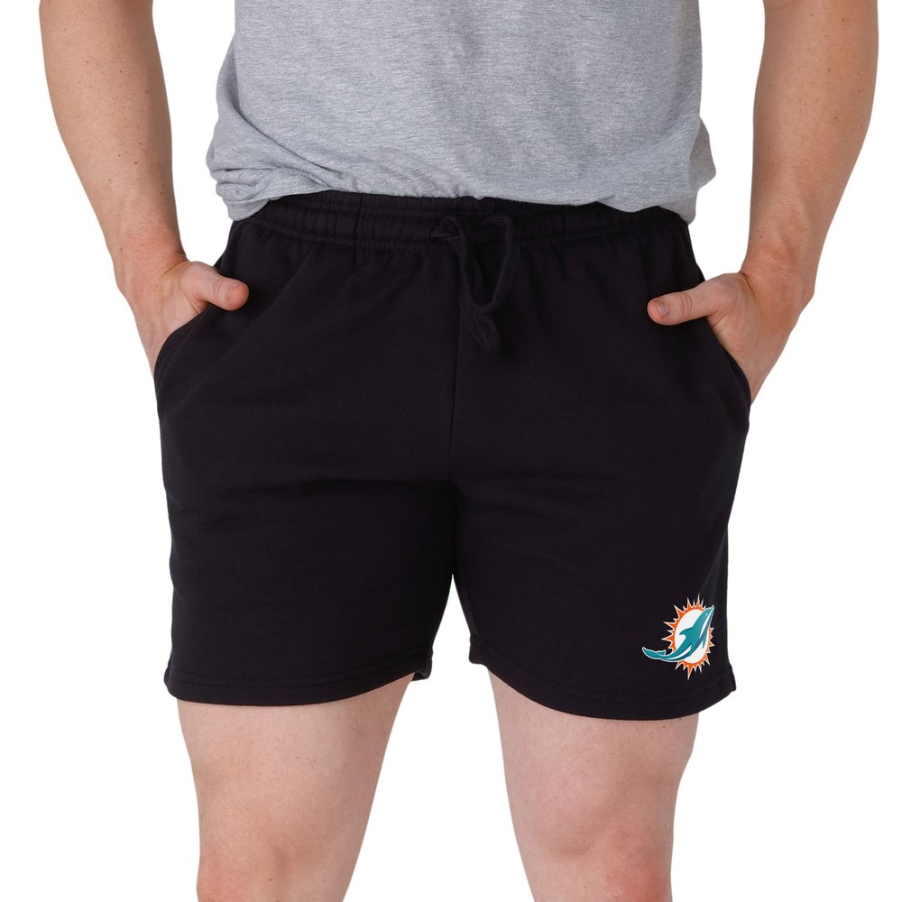FOCO Miami Dolphins NFL Mens Solid Fleece Shorts