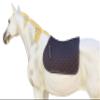 CHALLENGER Horse English Quilted Contoured All-Purpose Trail Saddle Pad Grey 7296GR view 2