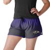 Baltimore Ravens NFL Womens Gradient Running Shorts view 1