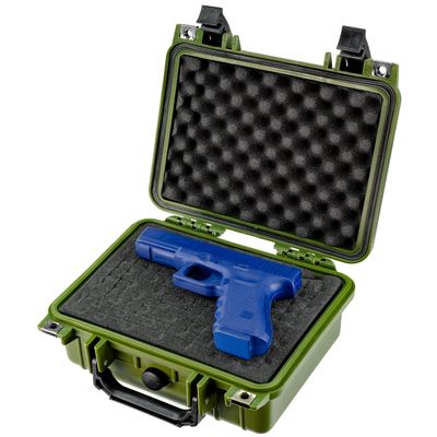 Eylar Small 10.62" Hard Gun Case Waterproof with Foam TSA Standards (Green)