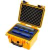 Eylar Small 10.62" Deep Hard Gun Case Waterproof with Foam TSA Standards (Yellow) view 1