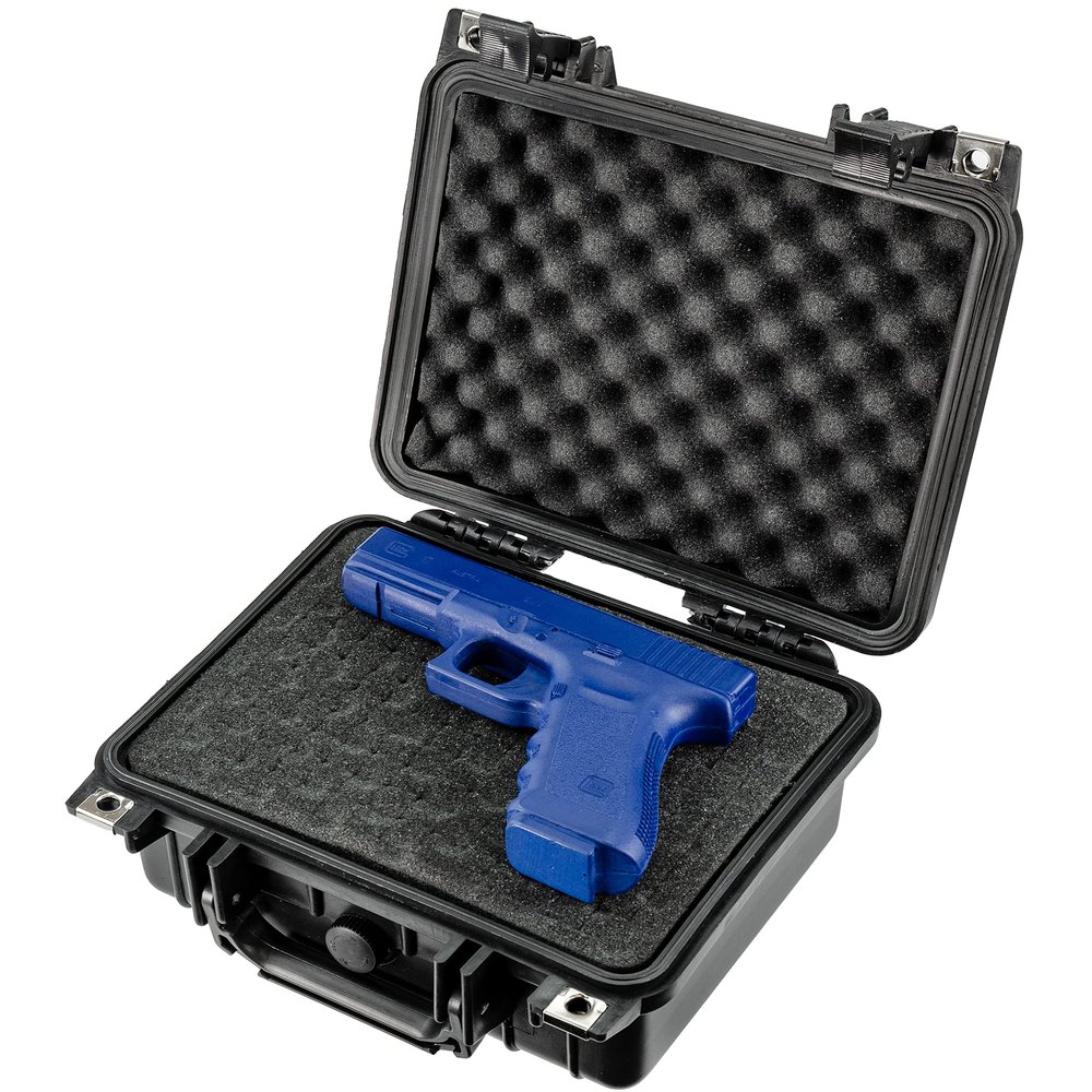 Eylar Small 10.62" Hard Gun Case Waterproof with Foam TSA Standards (Black)