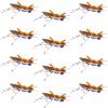 The Fly Fishing Place Morrish Hopper Foam Body High Visibility Grasshopper Dry Fly Fishing Fly - 12 Flies - Purple/Tan - Hook Size 10 - Hopper Dropper Indicator Fly view 1