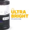 LUXPRO Bright 572 Lumen Rechargeable Bluetooth Speaker Lantern with Device Charging Port view 2