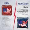 CornholeGamesUSA Pro Cornhole Bags Set of 8 Regulation - Professional Cornhole Bags for Tournament Play, Slick n Stick Bean Bags for Cornhole, Corn Hole Bags Regulation Set of 8- Made in USA view 2