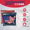 CornholeGamesUSA Pro Cornhole Bags Set of 8 Regulation - Professional Cornhole Bags for Tournament Play, Slick n Stick Bean Bags for Cornhole, Corn Hole Bags Regulation Set of 8- Made in USA view 3