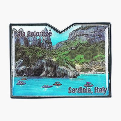 Collectible Novelty Pin for Backpack, Scarf - Made From Jeweler Class Metal - Spartan and the Green Egg Explorer Pin Series: Cala Goloritz - Sardinia, Italy (644)