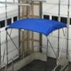 Replacement Bimini Top Canvas with Boot, Zippered Sleeves, Royal Blue 10' Long x 8.5' Wide, 16oz, 4 Bow, fits 97-103" Wide view 2