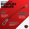 10" Extension Cables Compatible with Bowflex Home Gym | Perfect for Lat Pulldown, Tricep Extensions, and Leg Workouts | Heavy-Duty Cable Accessories for Enhanced Strength Training | 2 Pack view 2