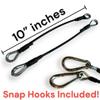 10" Extension Cables Compatible with Bowflex Home Gym | Perfect for Lat Pulldown, Tricep Extensions, and Leg Workouts | Heavy-Duty Cable Accessories for Enhanced Strength Training | 2 Pack view 3