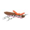 The Fly Fishing Place Morrish Hopper Foam Body High Visibility Grasshopper Dry Fly Fishing Fly - 12 Flies - Pink/Tan - Hook Size 10 - Hopper Dropper Indicator Fly view 2