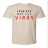 ALLNTRENDS Here for God I Trusted Them Never Again Anti Statement Cream Adult Graphic T Shirt (L, Hate is A Virus) view 1