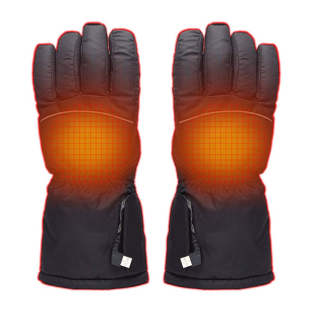 Generic Rechargeable Heated Gloves - Electric Heating Gloves with 3 Heating Levels - Heated Mittens for Women Men - Outdoor Skiing Fishing