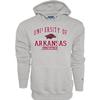 Blue 84 Arkansas Razorbacks Hoodie Twill Applique Grey, XX-Large view 1