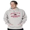 Blue 84 Arkansas Razorbacks Hoodie Twill Applique Grey, XX-Large view 2