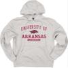 Blue 84 Arkansas Razorbacks Hoodie Twill Applique Grey, XX-Large view 3