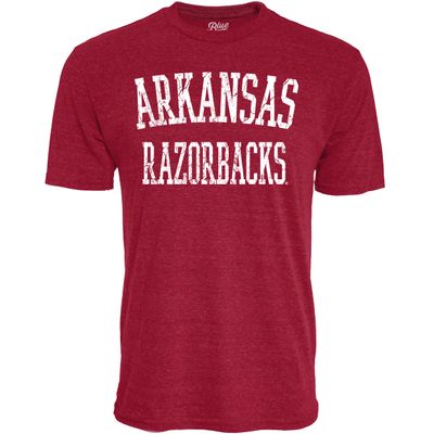 Blue 84 Men's Standard Arkansas Razorbacks, T Shirt Tri-Blend Team Color, X-Large