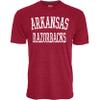 Blue 84 Men's Standard Arkansas Razorbacks, T Shirt Tri-Blend Team Color, X-Large view 1
