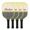 Baden Champions Portable Outdoor Official Size Pickleball Net Set - 22 ft Net, 3 Balls, 4 Wood Paddles & Carrying Case, Grey/Neon Yellow view 3