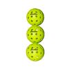 Baden Champions Portable Outdoor Official Size Pickleball Net Set - 22 ft Net, 3 Balls, 4 Wood Paddles & Carrying Case, Grey/Neon Yellow view 4