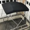 Replacement Bimini Top Canvas with Boot, Black 9' Long x 8.5' Wide, 16oz, 4 Bow, fits 97-103" Wide, Zippered Sleeves view 2