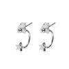 1 Pc of 925 Sterling Silver Star Ball 3/5mm Stud Earrings Gift Box view 1