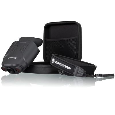 Bresser Nightlux 200 Pro Digital Night Vision Device Binocular, 3X with Digital Zoom (2X), Infrared Lighting, Large Display, Photo and Video Function