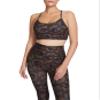 Sage Collective Women's Unpadded Everyday Bralette Street-to-Studio, Jungle Cat, Medium view 1