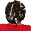 Sparkling EARTH Human Body Skeletons (Glows in the Dark) - Riley Medical Scrub Caps - Adjustable Cord Lock Closure - Made in USA! view 2
